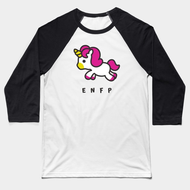 ENFP Unicorn Gift Baseball T-Shirt by AlmostAdult